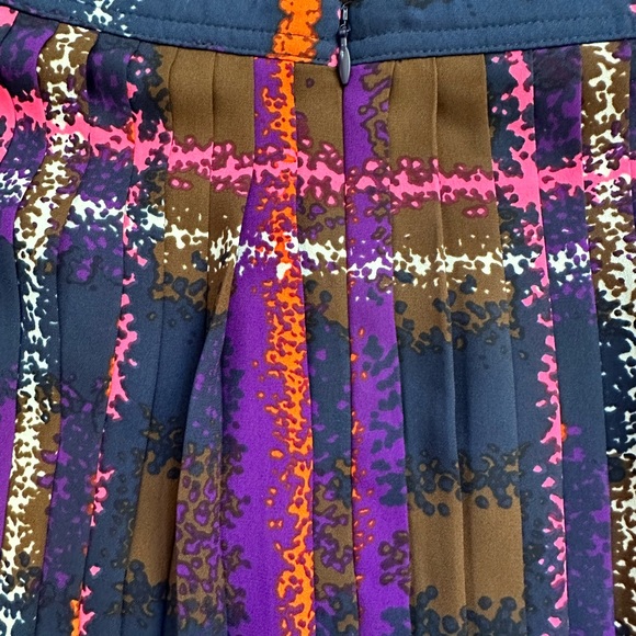 J.Crew Purple Multicolor Plaid Print Top and Skirt Set - Picture 6 of 8